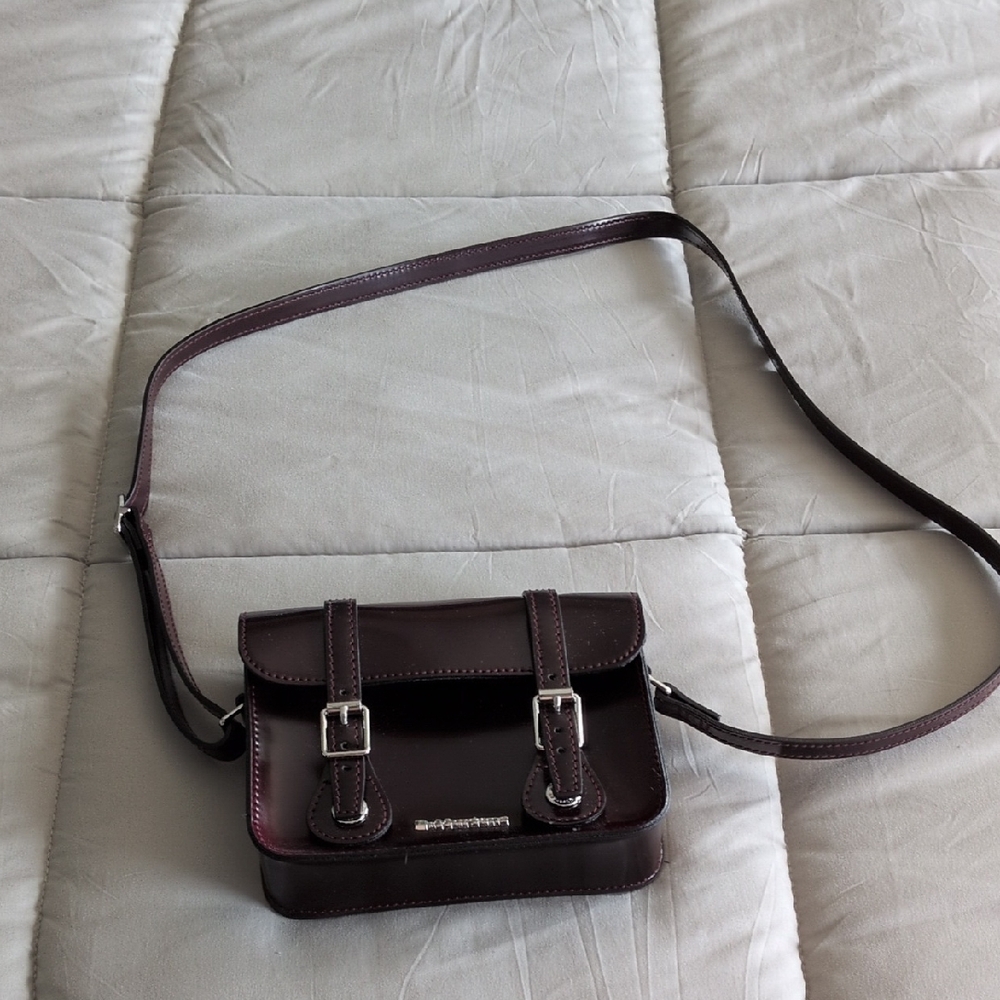 NWT Doc Martens Faux Brown Leather Shoulder Bag